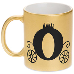 Princess Carriage Metallic Gold Mug (Personalized)