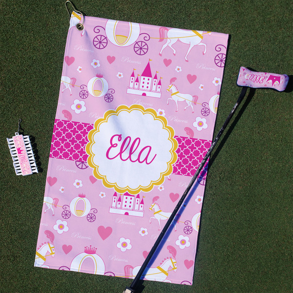 Custom Princess Carriage Golf Towel Gift Set (Personalized)