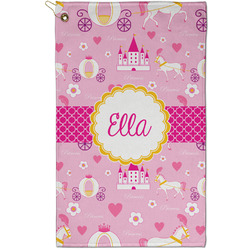 Princess Carriage Golf Towel - Poly-Cotton Blend - Small w/ Name or Text