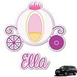 Princess Carriage Graphic Car Decal (Personalized)