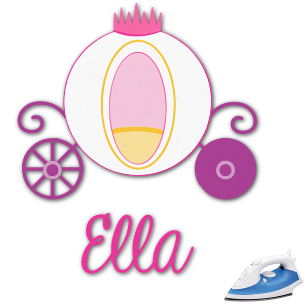 Custom Princess Carriage Graphic Iron On Transfer - Up to 6"x6" (Personalized)