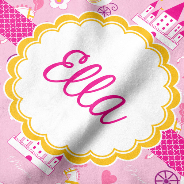 Princess Carriage Hooded Baby Towel- Detail Close Up