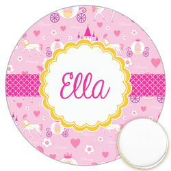 Princess Carriage Printed Cookie Topper - 3.25" (Personalized)