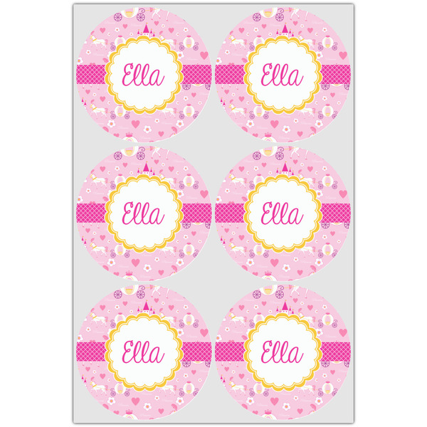 Princess Carriage Icing Circle - Large - Set of 6