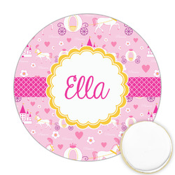 Princess Carriage Printed Cookie Topper - Round (Personalized)