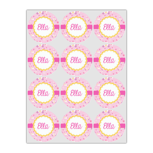 Princess Carriage Icing Circle - Small - Set of 12