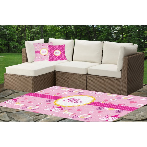 Princess Carriage Outdoor Mat & Cushions