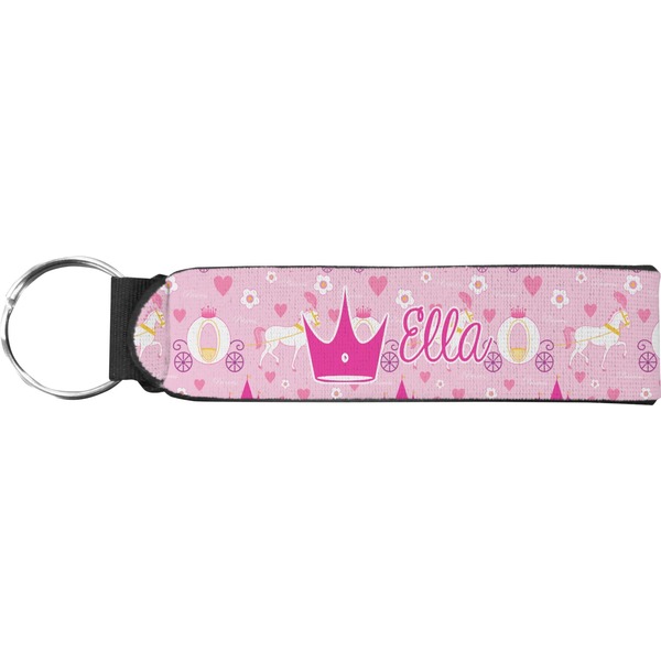 Custom Princess Carriage Neoprene Keychain Fob (Personalized)