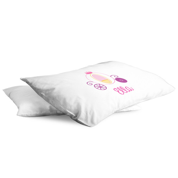 Princess Carriage King Pillow Case - TWO (partial print)