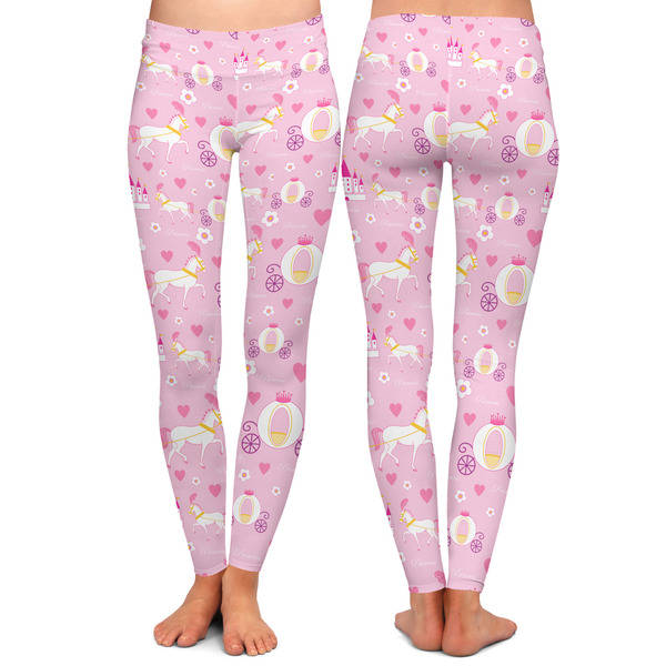 Princess Carriage Ladies Leggings - Front and Back