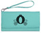Princess Carriage Ladies Wallet - Leather - Teal - Front View