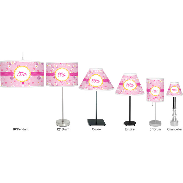 Princess Carriage Lamp Full View Size Comparison