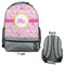 Princess Carriage Large Backpack - Gray - Front & Back View