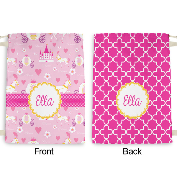 Princess Carriage Large Laundry Bag - Front & Back View