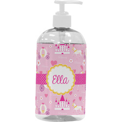 Princess Carriage Plastic Soap / Lotion Dispenser (16 oz - Large - White) (Personalized)