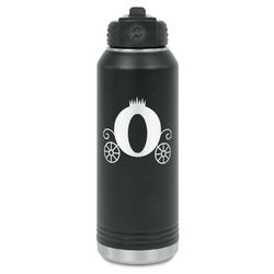 Princess Carriage Water Bottle - Laser Engraved - Front