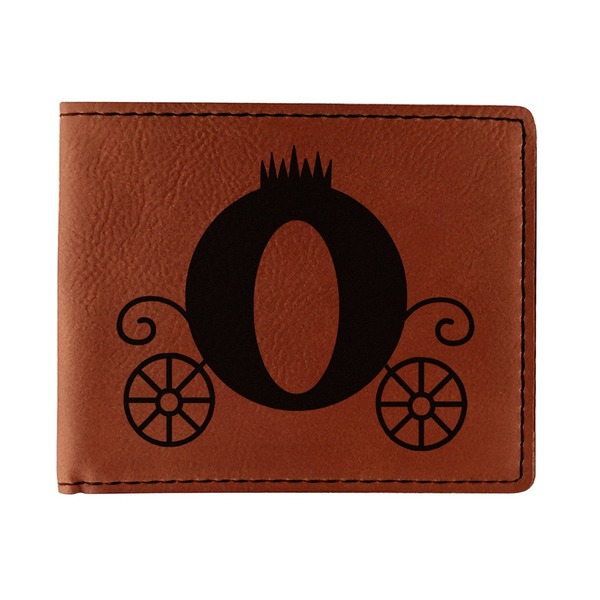 Custom Princess Carriage Leatherette Bifold Wallet - Single Sided
