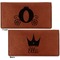 Princess Carriage Leather Checkbook Holder Front and Back