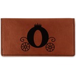 Princess Carriage Leatherette Checkbook Holder - Double Sided (Personalized)