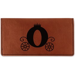 Princess Carriage Leatherette Checkbook Holder - Single Sided