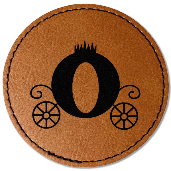 Princess Carriage Leatherette Patches - Round