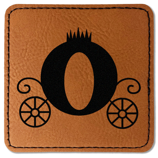 Princess Carriage Leatherette Patches - Square