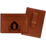 Princess Carriage Leatherette Wallet with Money Clip
