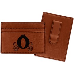 Princess Carriage Leatherette Wallet with Money Clip