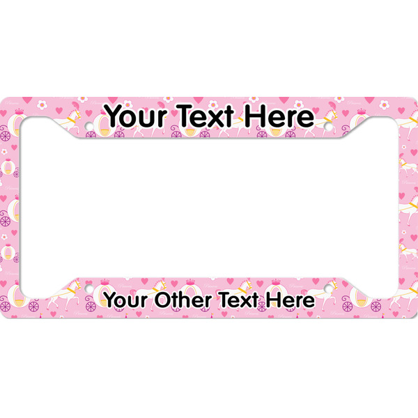 Custom Princess Carriage License Plate Frame - Style A (Personalized)