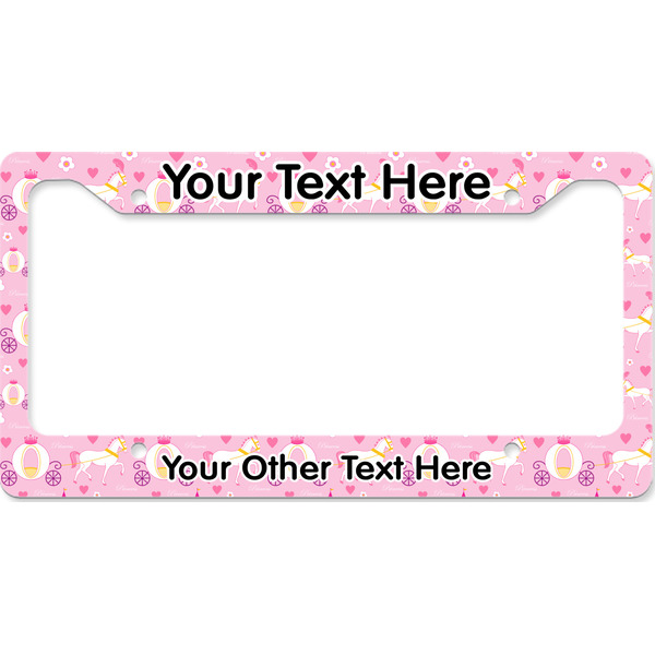 Custom Princess Carriage License Plate Frame - Style B (Personalized)