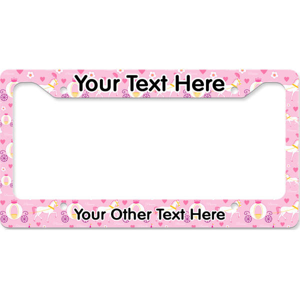 Princess Carriage License Plate Frame Wide