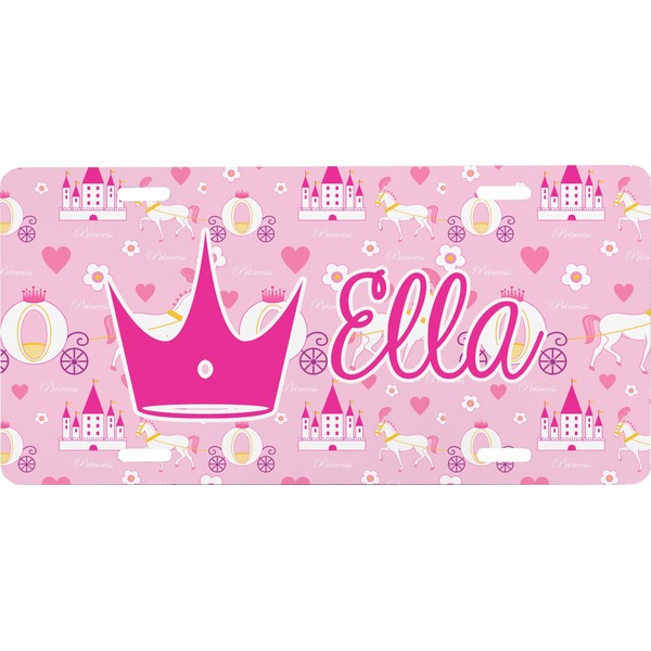 Custom Princess Carriage Front License Plate (Personalized)