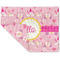 Princess Carriage Double-Sided Linen Placemat - Single w/ Name or Text