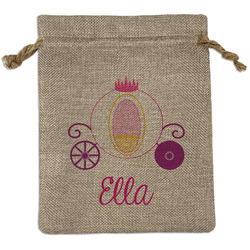 Princess Carriage Burlap Gift Bag