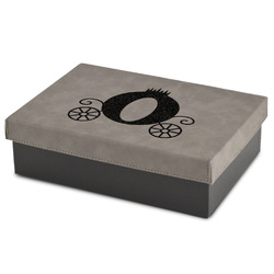 Princess Carriage Gift Boxes w/ Engraved Leather Lid