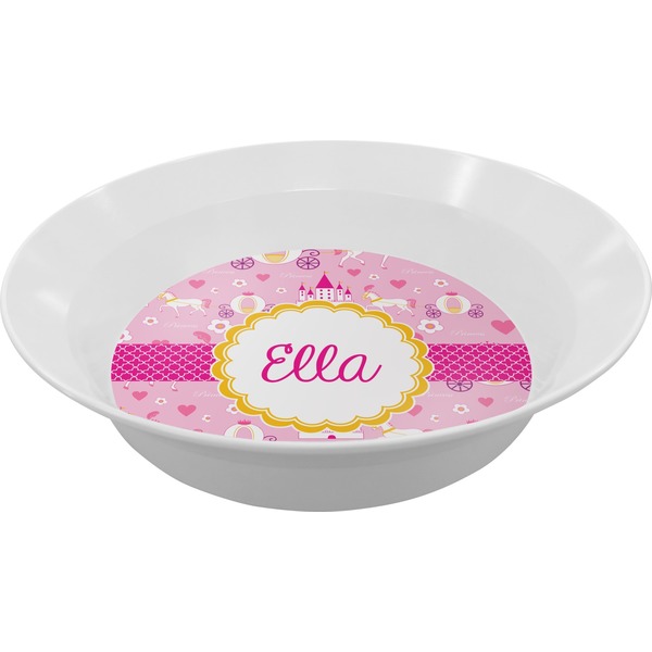 Custom Princess Carriage Melamine Bowl (Personalized)