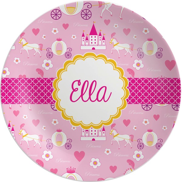 Custom Princess Carriage Melamine Plate (Personalized)