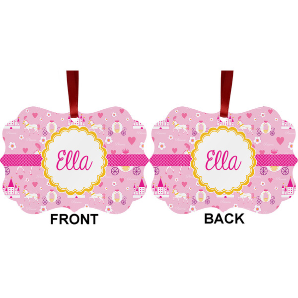 Princess Carriage Metal Benilux Ornament - Front and Back (APPROVAL)