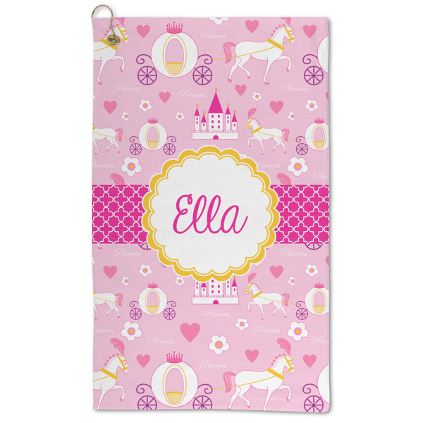 Custom Princess Carriage Microfiber Golf Towel (Personalized)