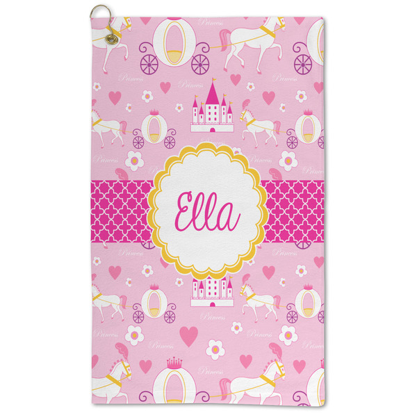 Custom Princess Carriage Microfiber Golf Towel - Large (Personalized)