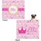 Princess Carriage Microfleece Dog Blanket - Large- Front & Back