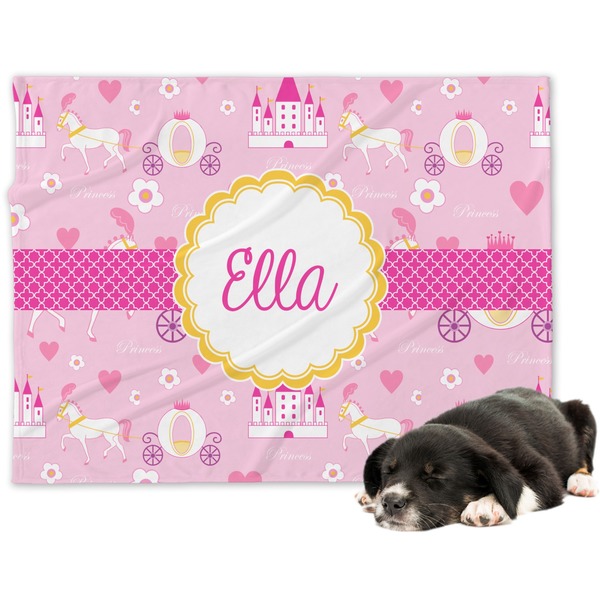 Custom Princess Carriage Dog Blanket (Personalized)