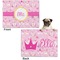 Princess Carriage Microfleece Dog Blanket - Regular - Front & Back