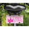 Princess Carriage Mini License Plate on Bicycle