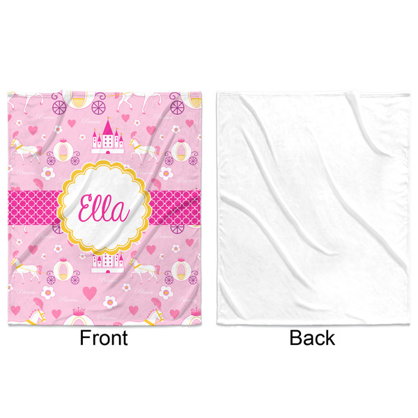 Princess Carriage Minky Blanket - 50"x60" - Single Sided - Front & Back