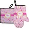 Princess Carriage Oven Mitt & Pot Holder Set w/ Name or Text