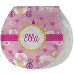 Princess Carriage Burp Pad - Velour w/ Name or Text