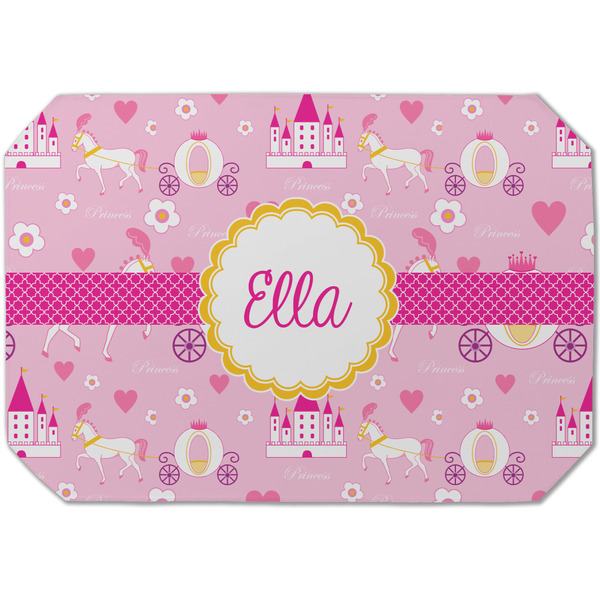 Custom Princess Carriage Dining Table Mat - Octagon (Single-Sided) w/ Name or Text