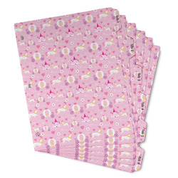 Princess Carriage Binder Tab Divider - Set of 6 (Personalized)
