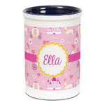 Princess Carriage Ceramic Pencil Holders - Blue